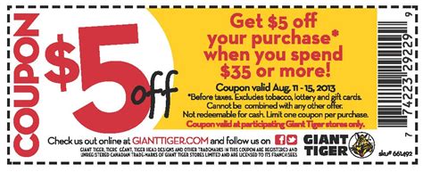 giant tiger coupon